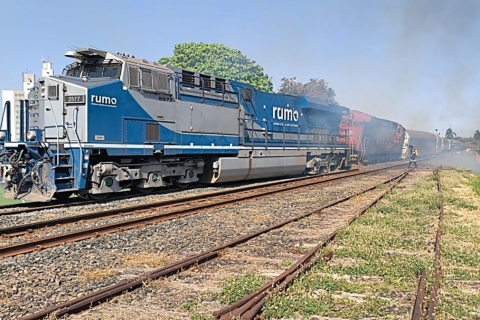 Descarrilamento de trem mobiliza equipes em Jales