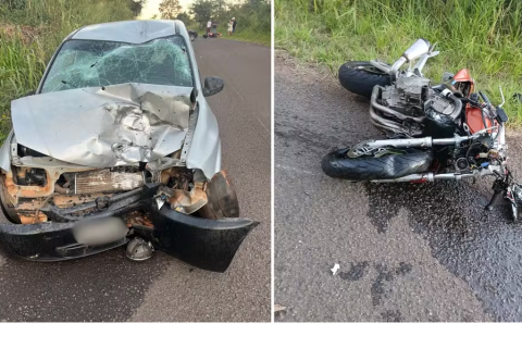 Motociclista morre após batida com carro em Braúna