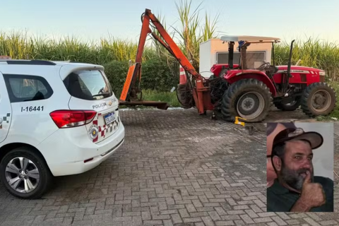 Borracheiro morre atingido por trator durante reparo de pneu em Rubinéia