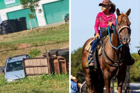 Criança de 8 anos morre em acidente com picape e reboque na Euclides da Cunha em Jales